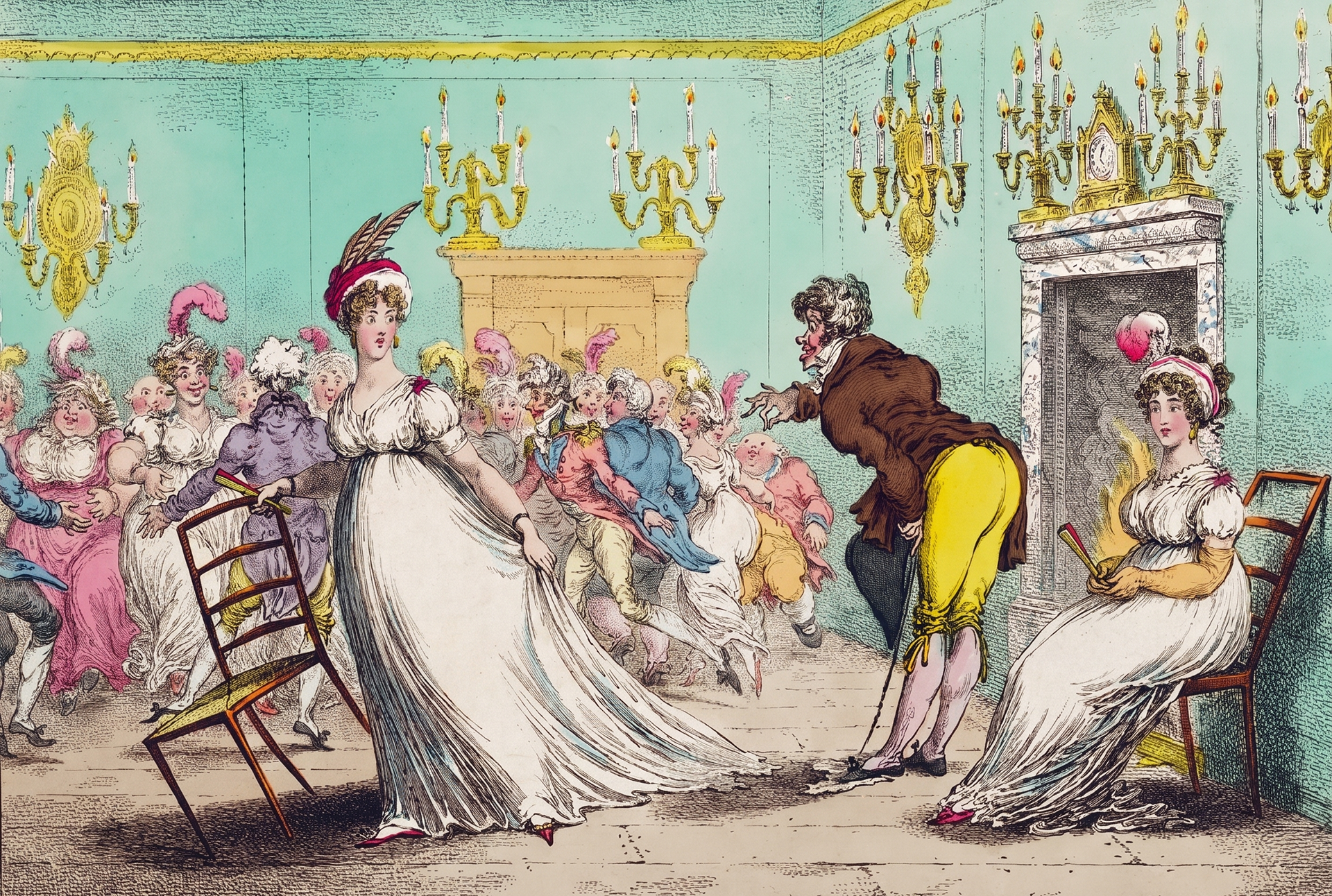 Caricature historique du Bal de la Saint-Sylvestre