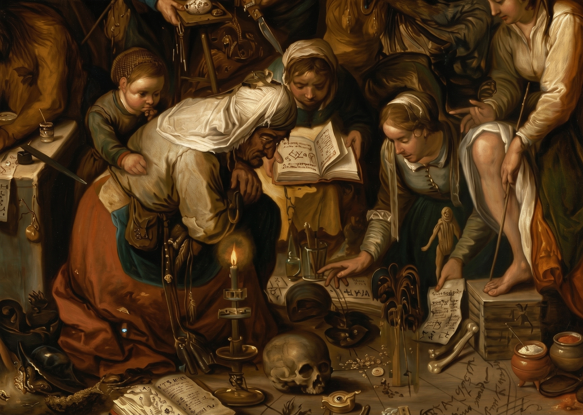 Historische Darstellung Walpurgisnacht