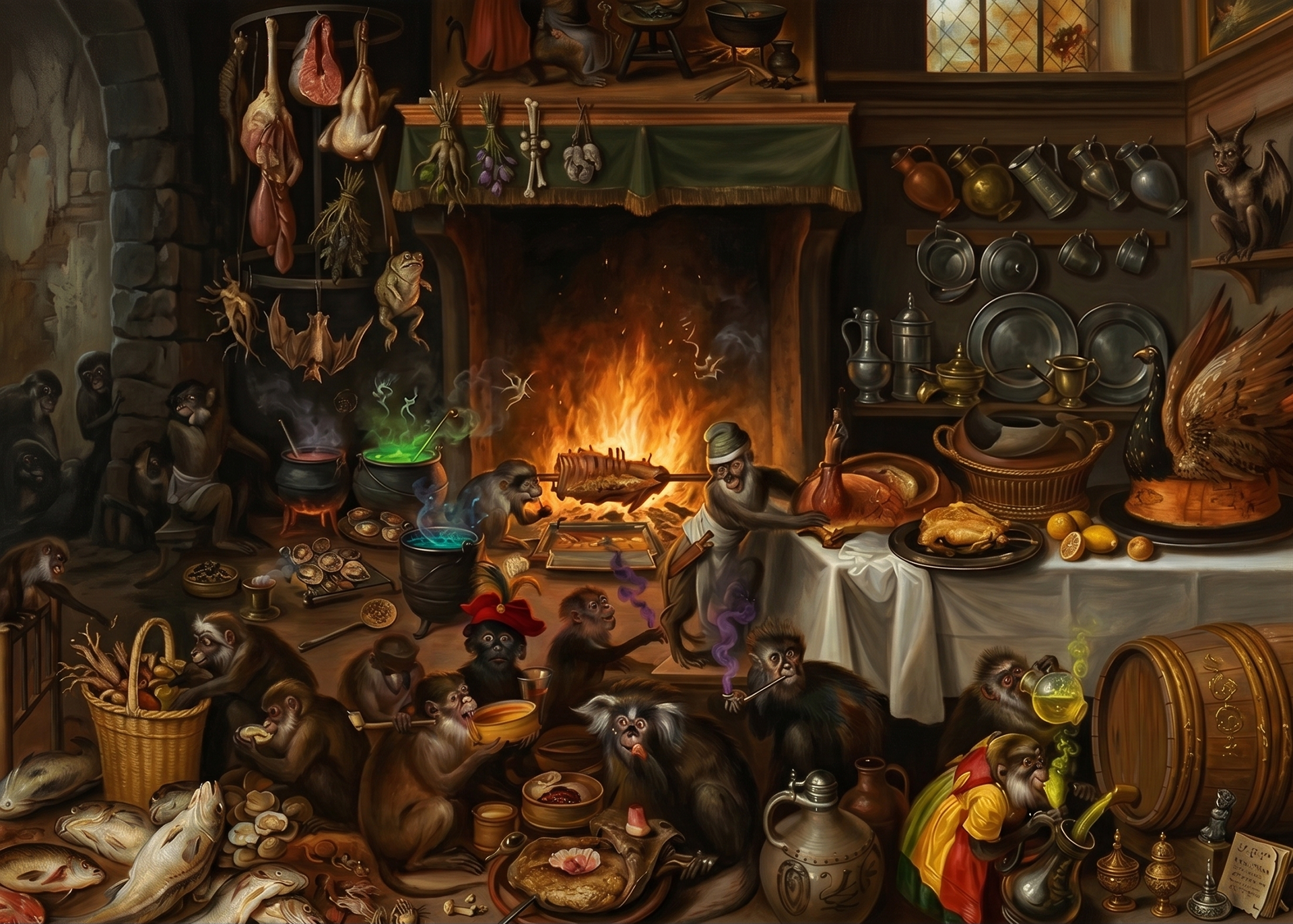 Historische Darstellung Walpurgisnacht