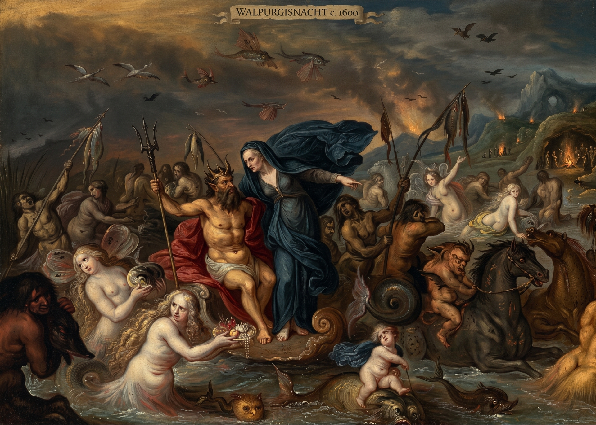 Historische Darstellung Walpurgisnacht
